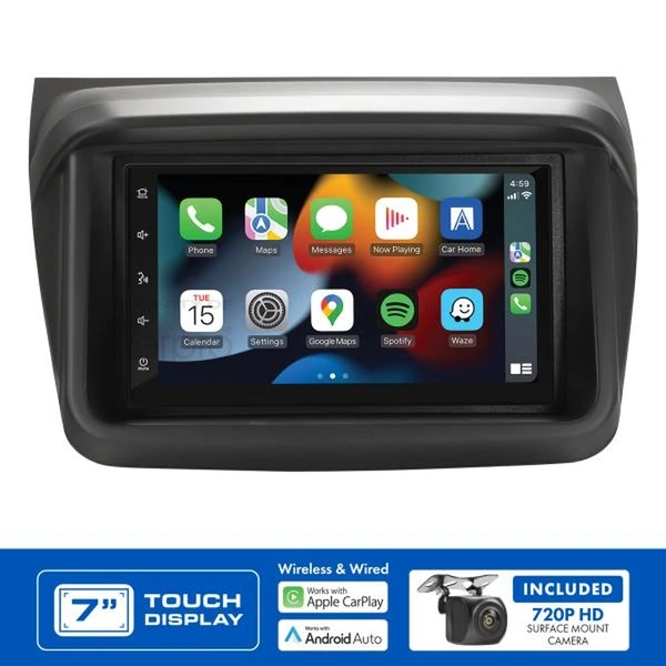 Aerpro AM8013K 7" Apple CarPlay Andoid Auto Head Unit fits Mitsubishi Triton & Challenger