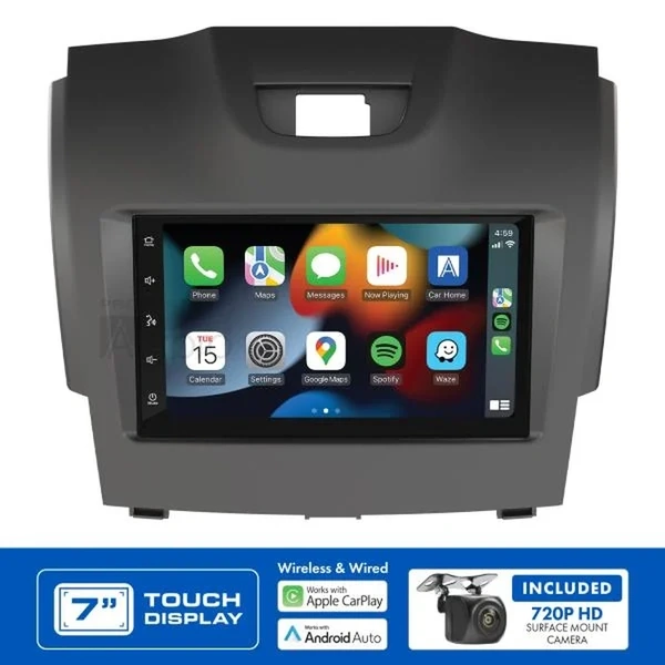 Aerpro AM8063GC 7" Apple CarPlay Andoid Auto Head Unit fits Holden Colorado And Colorado 7