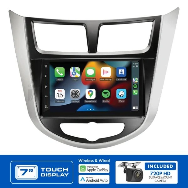 Aerpro AM8074K 7" Apple CarPlay Andoid Auto Head Unit fits Hyundai Accent