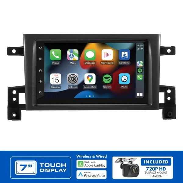 Aerpro AM8165K 7" Apple CarPlay Andoid Auto Head Unit fits Suzuki Grand Vitara