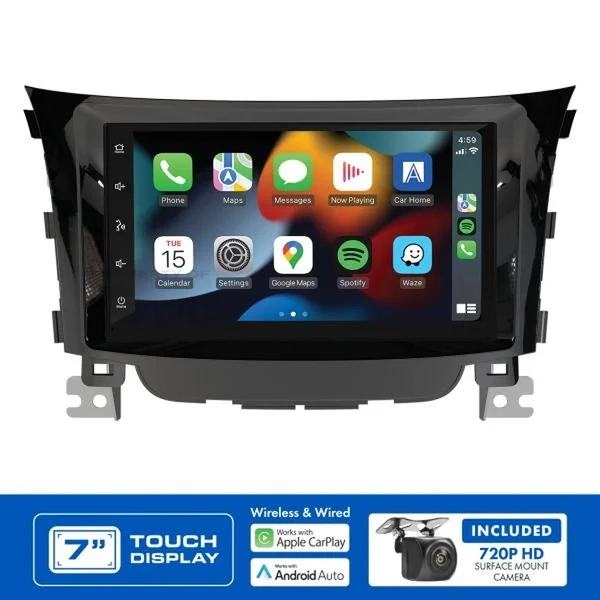 Aerpro AM8577K 7" Apple CarPlay Andoid Auto Head Unit fits Hyundai I30