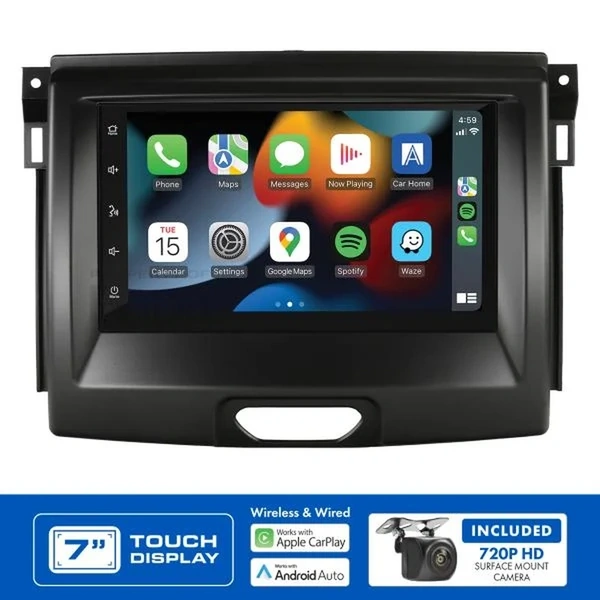 Aerpro AM9129K 7" Apple CarPlay Andoid Auto Head Unit fits Ford Everest & Ranger PX2