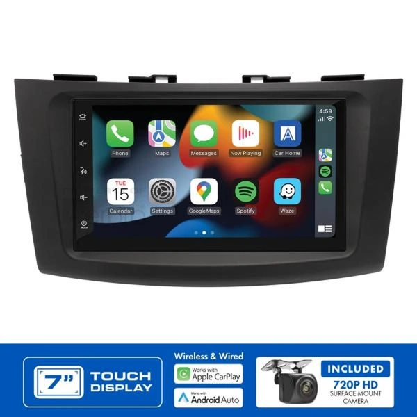 Aerpro AM9217K 7" Apple CarPlay Andoid Auto Head Unit fits Suzuki Swift