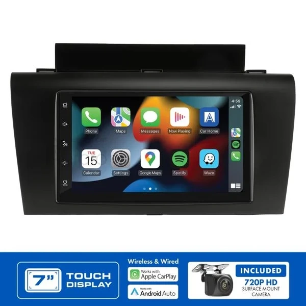 Aerpro AM9246K 7" Apple CarPlay Andoid Auto Head Unit fits Mazda 3 2004-2009