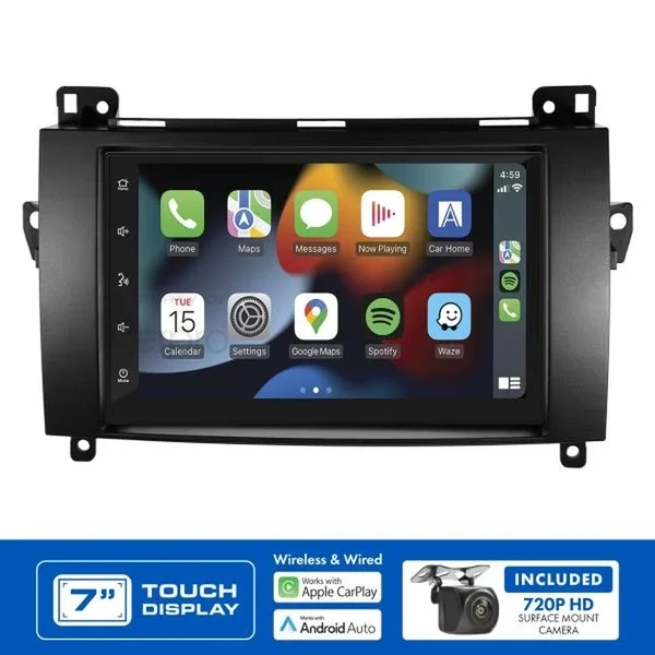 Aerpro AM9292K 7" Apple CarPlay Andoid Auto Head Unit fits Mercedes A Class, B Class, Vito & Viano