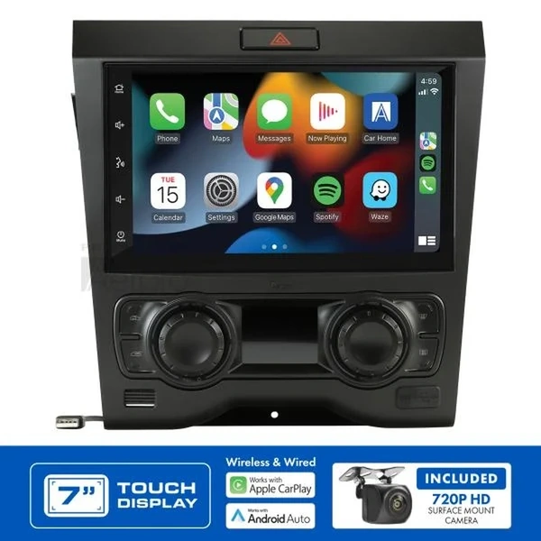 Aerpro AM9355BK 7" Apple CarPlay Andoid Auto Head Unit fits Holden VE Series 1 Single Zone