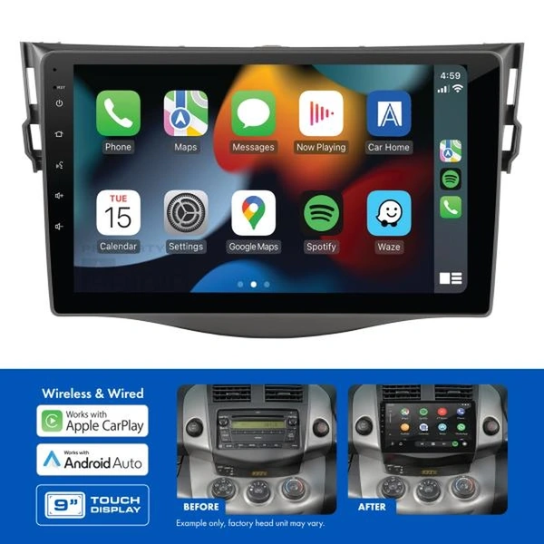 Aerpro AMATO16 9" Wireless Apple Carplay Android Auto Head Unit fits Toyota Toyota Rav4 2006-2011