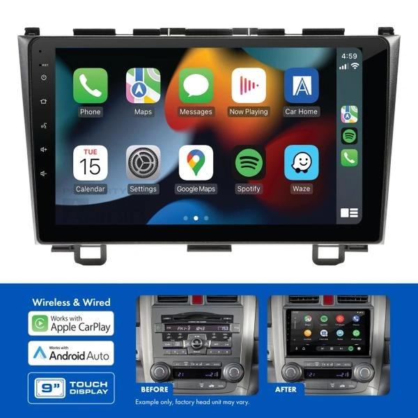 Aerpro AMHO1 9" Wireless Apple CarPlay Android Auto Head Unit fits Honda CRV 2007-2011