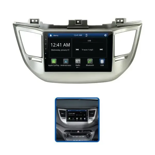 Aerpro AMHY18 9" Multimedia Receiver fits Hyundai Tucson 15-18 with Factory Navigation