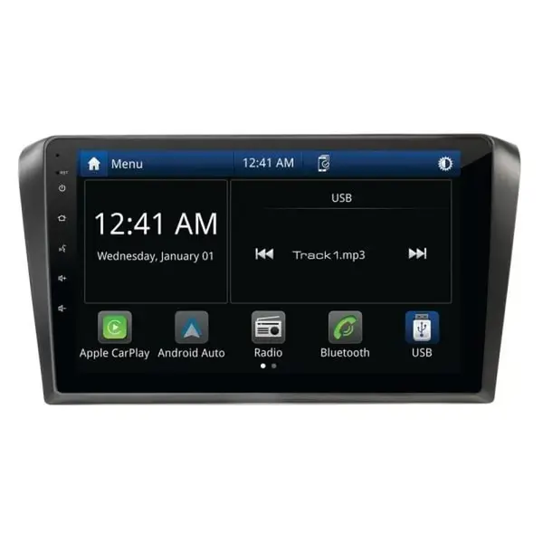 Aerpro AMMZ6 9" Wireless Apple CarPlay Android Auto Head Unit fits Mazda 3 2004-2009 Non-Amplified