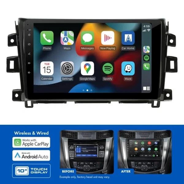 Aerpro AMNI13 10" Multimedia Receiver Fits Nissan Navara 2015-2019 Factory Navigation Models