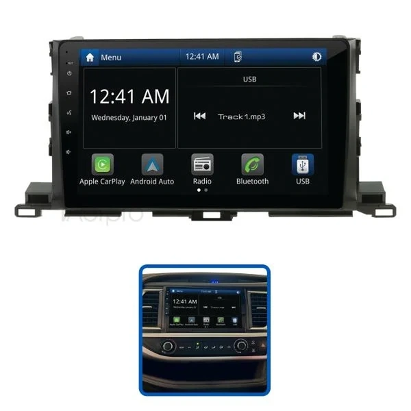 Aerpro AMTO38 10" Multimedia Receiver fits Toyota Kluger 2014-19 360 Camera Models