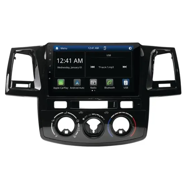 Aerpro AMTO9 9" Wireless Apple CarPlay Android Auto Head Unit fits Toyota Hilux 2005-2011 with SWC