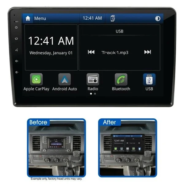 Aerpro AMVW2 10" Wireless Apple CarPlay Android Auto Head Unit fits VW various 04-16