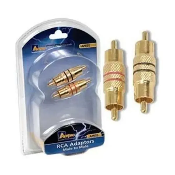 Aerpro AP605 RCA Adapter M/M Twin Pack