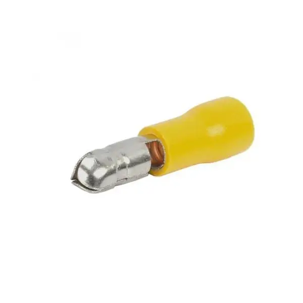 Aerpro APBM4Y Terminal Connecters Male Bullet Yellow 5mm 100 Pack