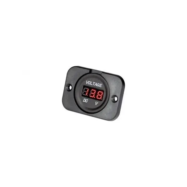 Aerpro APDCP8 Panel Mount Socket LED/Voltmeter