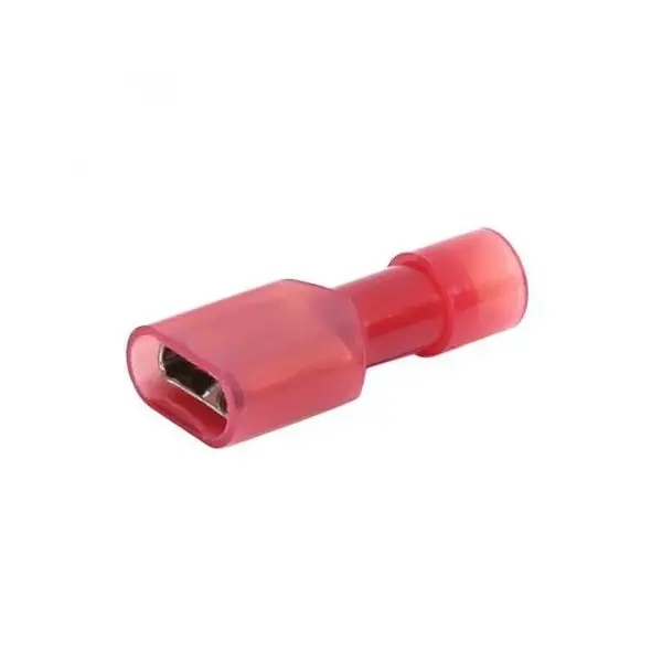 Aerpro APF63R Terminal Connecters Female Spade Insulated Red 6.6mm 100 Pack