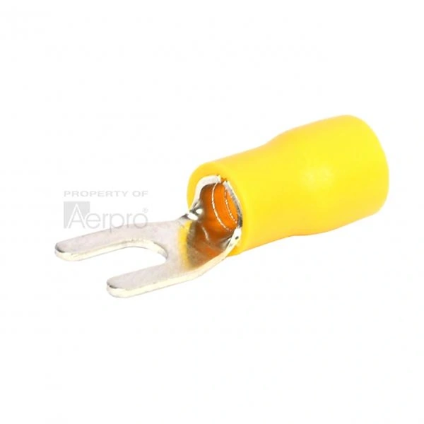 Aerpro APF6Y Terminal Connecters Fork Yellow 3.7mm 100 Pack