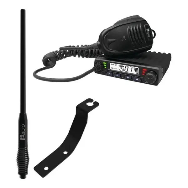 Aerpro APFOCBE1 Compact 5W UHF CB Kit fits Ford Ranger 12-21/Everest 15-22