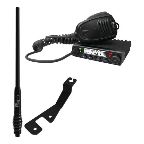 Aerpro APFOCBE2 Compact 5W UHF CB Kit fits Ford Ranger 2022-on