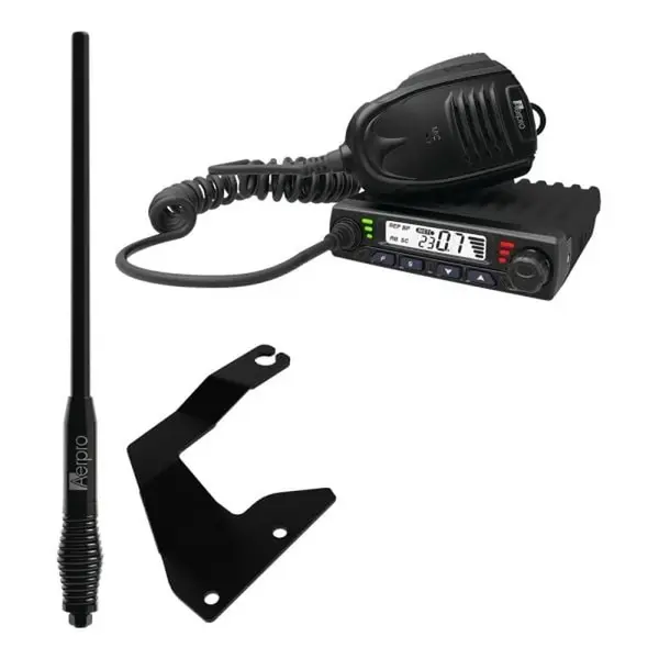 Aerpro APJPCBE1 Compact 5W UHF CB Kit fits Jeep Grand Cherokee 11-21