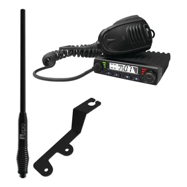 Aerpro APMTCBE1 Compact 5W UHF CB Kit fits MITSUBISHI Triton 2019-on