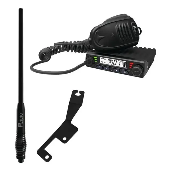 Aerpro APNICBE1 Compact 5W UHF CB Kit fits Nissan Navara 2015-on