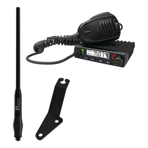 Aerpro APTYCBE4 Compact 5W UHF CB Kit fits Toyota Prado 09-17