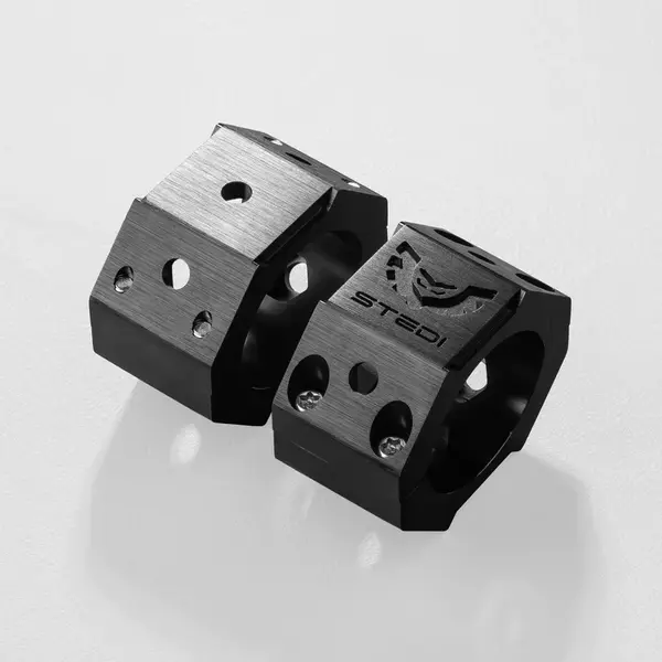 STEDI 40-45mm HEX Bull Bar Tube Mounting Brackets BRK-4045-TBE