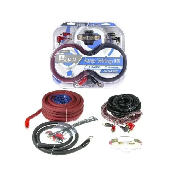 Aerpro BSX204 Bassix 2-Channel Amplifier Wiring Kit 4AWG