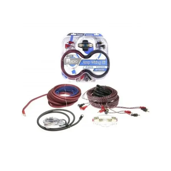 Aerpro BSX408 Bassix 4-Channel Amplifier Wiring Kit 8AWG