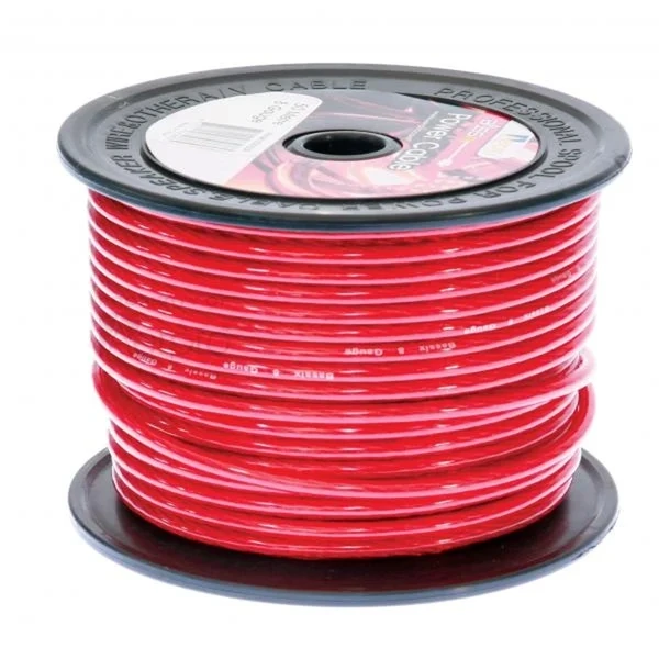 Aerpro BSX850R bassix 8ga 50m cable red