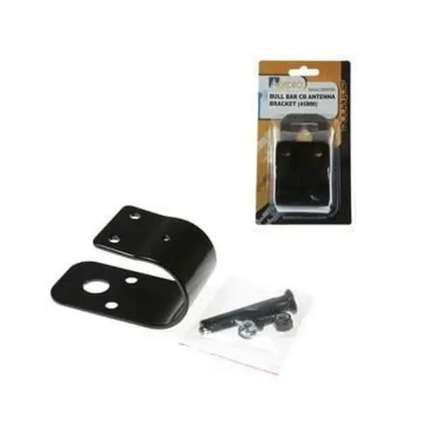 Aerpro CBBB45B CB Antenna Bracket fits 45mm Bull Bar Black