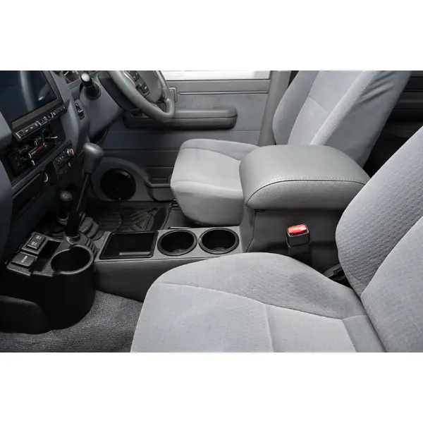 Half Length Centre Floor Console To Suit 79 Dual Cab & 76 Wagon with Rear Cups & USB Socket