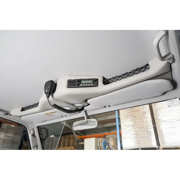 Bulge Shape Roof Console With DIN Sized UHF Provision To Suit Land Cruiser 79 Series Single Cab PRE-DPF