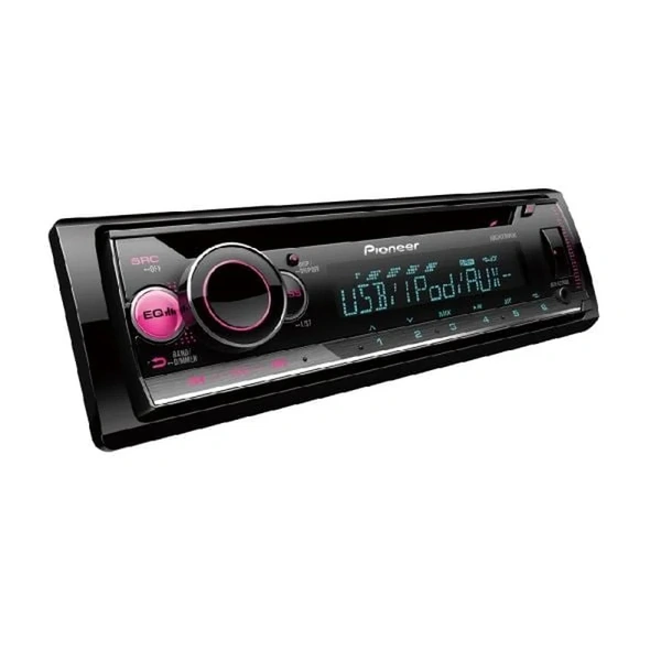 Pioneer DEH-S2250UI Single DIN Head Unit w/ Smartphone Support USB RCA Pre-outs (2) & Aux-In.