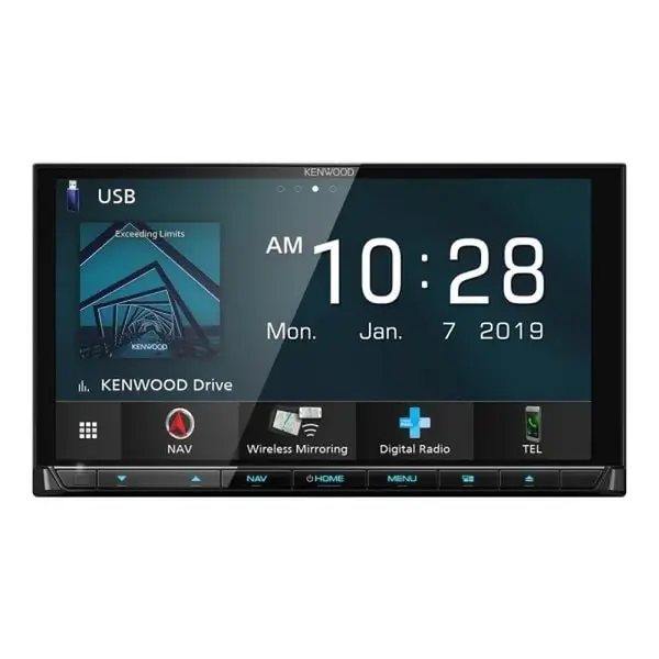 Kenwood DNX9190DABS 6.8" Built-In-Car Navigation with Wireless Apple CarPlay Android Auto Head Unit