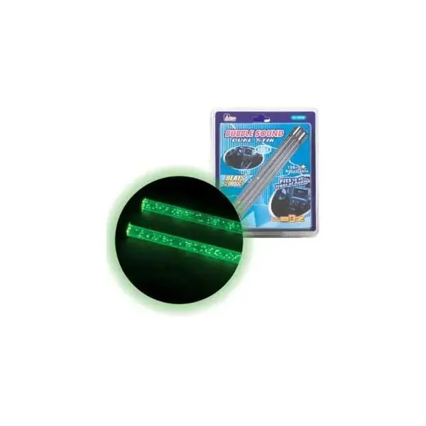 Aerpro EL76DG LED Bubble Glow Tube Green 6"/152mm with Sound Controller