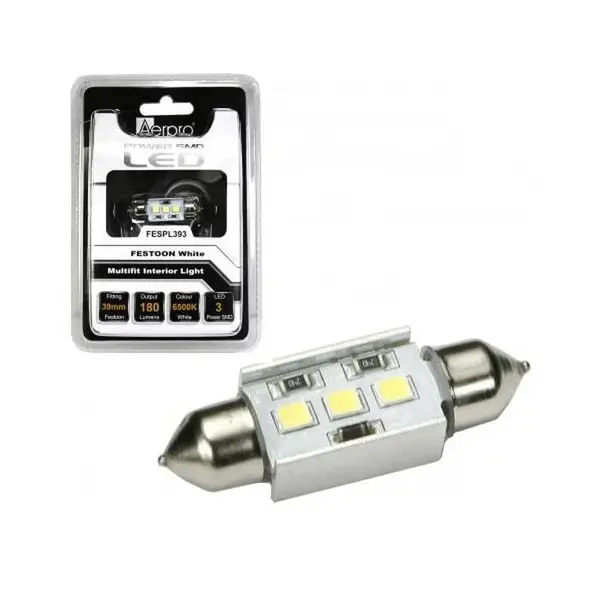 Aerpro FESPL393 Festoon LED Globe White 39mm 3xPower SMD