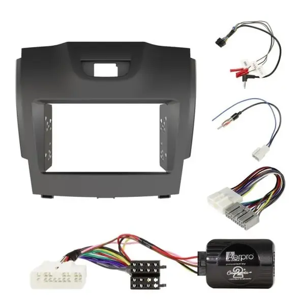 Aerpro FP8063GK Double Din Grey Install Kit fits Holden Colorado/Isuzu D-MAX & M-UX