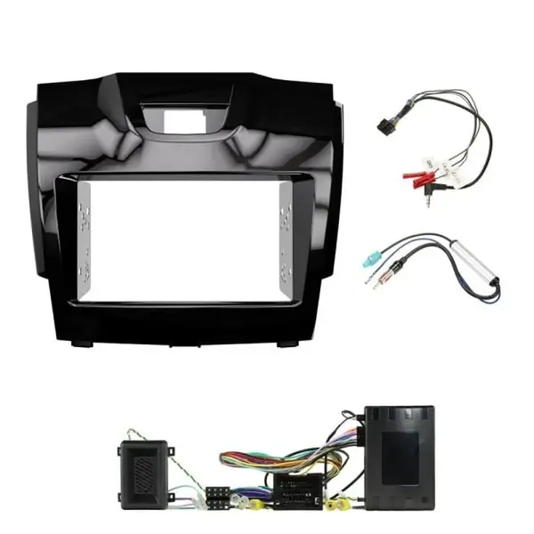 Aerpro FP8063PC Facia Install Kit Double DIN Piano Black fits Colorado