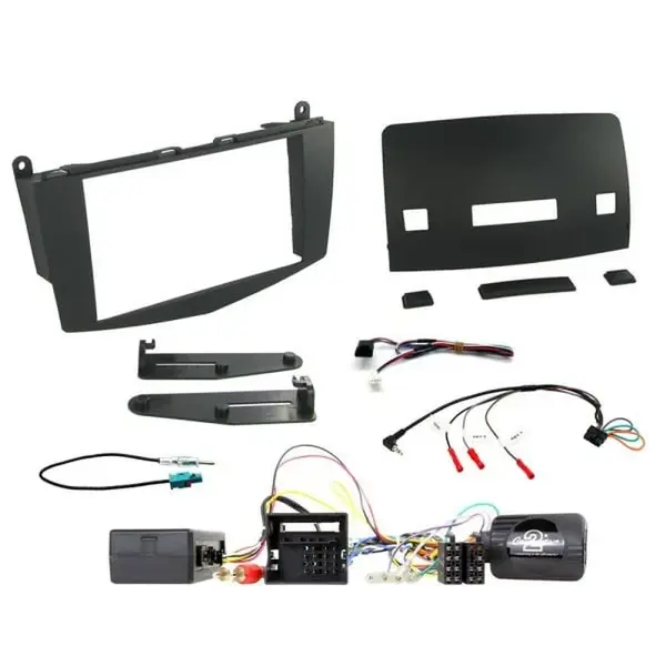 Aerpro FP8324KC Head Unit Install Kit Black fits Mercedes-Benz C-Class W204 Amplified