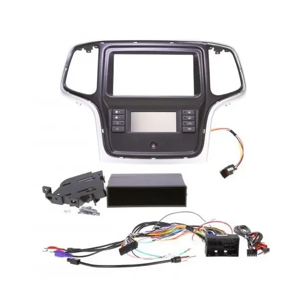 Aerpro FP8326K Head Unit Install Kit Silver fits Jeep Grand Cherokee WK