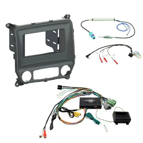 Aerpro FP8416KC Head Unit Install Kit Black fits Chevrolet Silverado LTZ Mylink 8" Screen