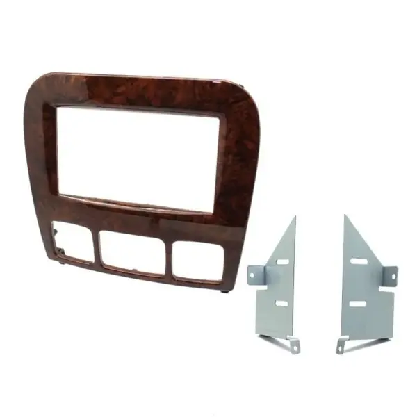 Aerpro FP8465 Double DIN Fascia Wood Grain fits Mercedes-Benz S-Class 98-05 W220 Wood Effect Finish