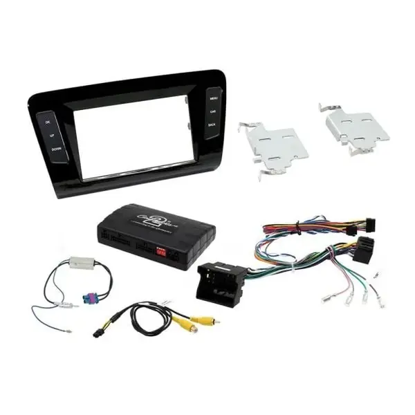 Aerpro FP8471K Head Unit Install Kit Gloss Black fits Skoda Octavia