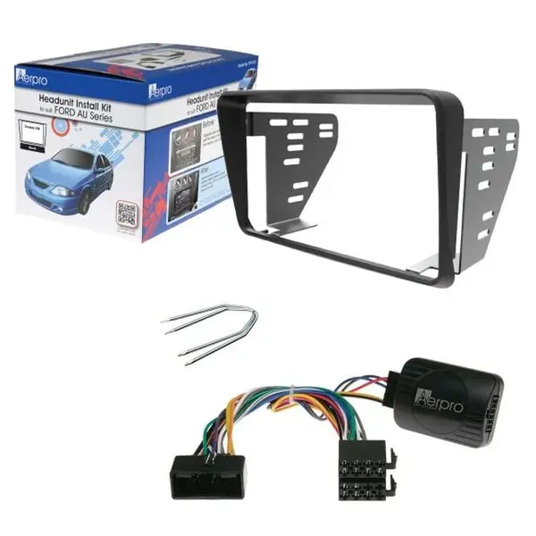 Aerpro FP9240K Head Unit Install Kit Black fits Ford AU