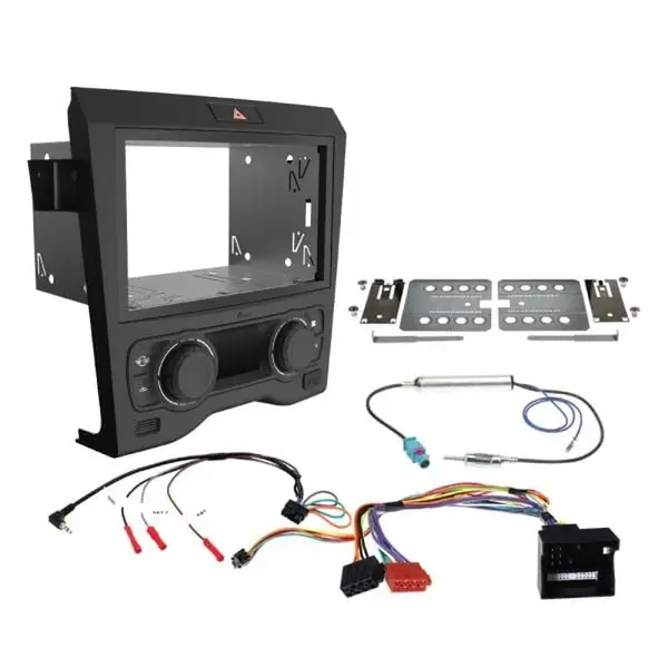 Aerpro FP9450BK Head Unit Install Kit Black fits Holden Commodore VE Series 1 Dual Zone A/C