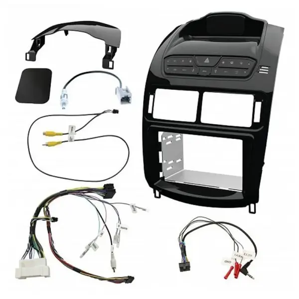 Aerpro FP9650PK Head Unit Install Kit Piano Black fits Ford FG Falcon Double DIN